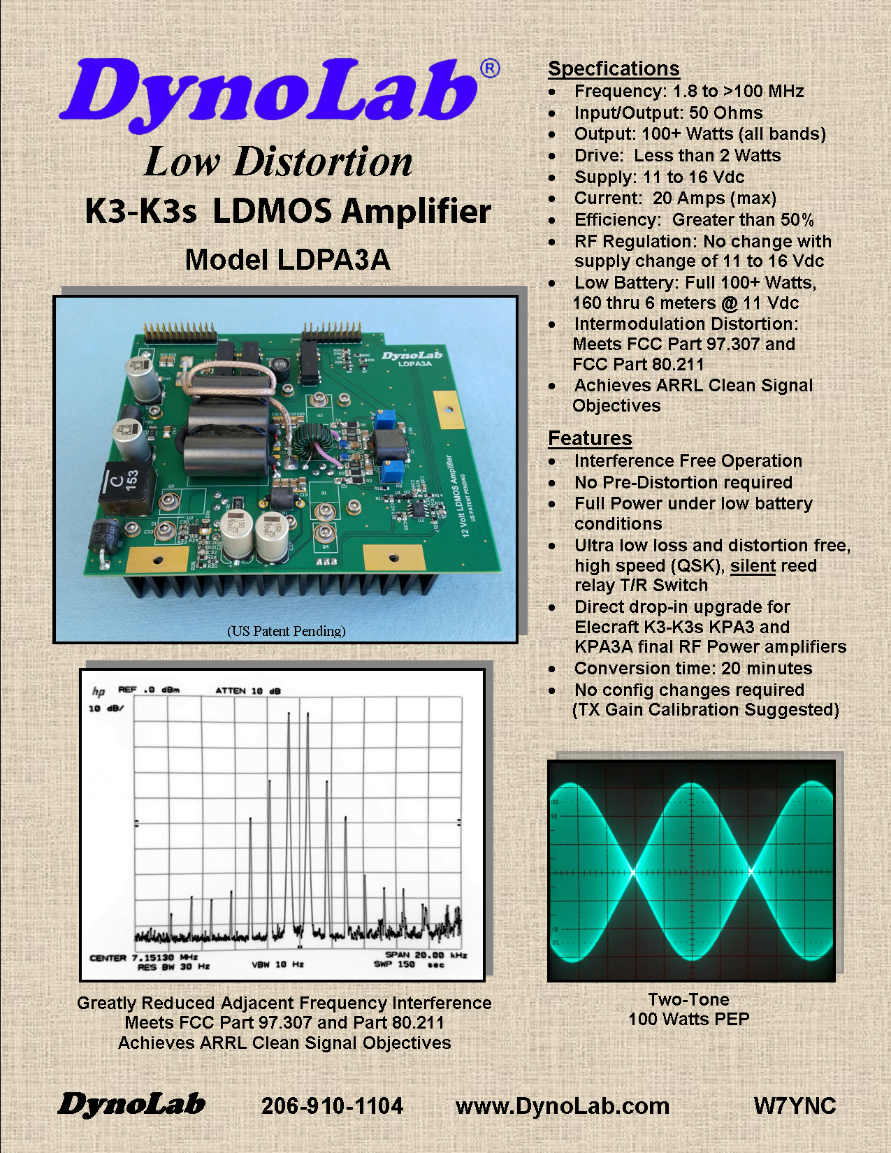 K3 Low Distortion LDMOS Amplifier