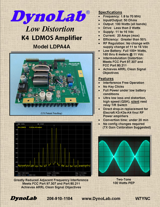 K4 Low Distortion LDMOS Amplifier
