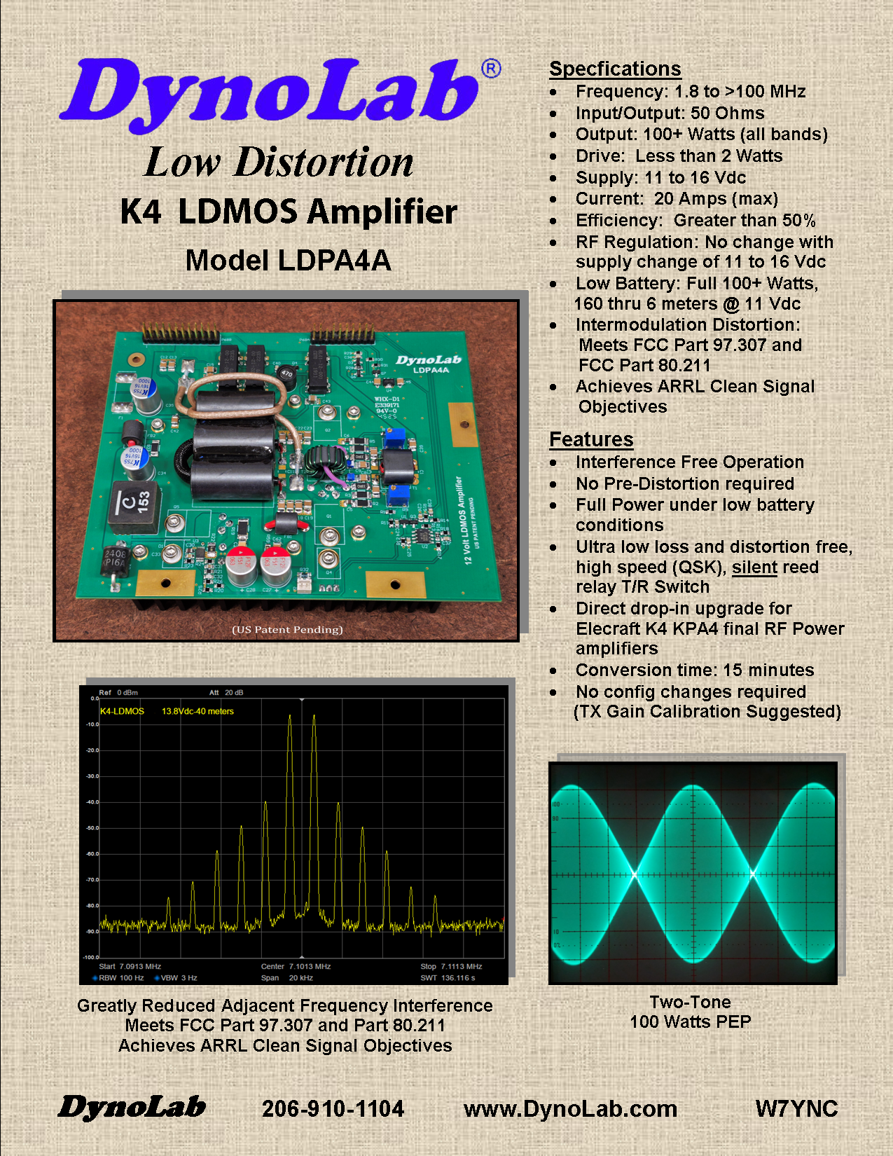 K4 Low Distortion LDMOS Amplifier